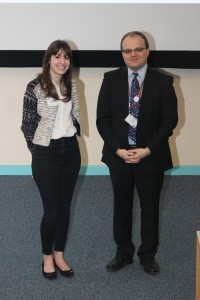 Secondary Language Teacher of the Year 2015, Natascia Servini with ALL's President, Rene Koglbauer