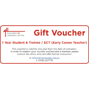 ALL Voucher for one year Student & Trainee / ECT (Early Career Teacher)